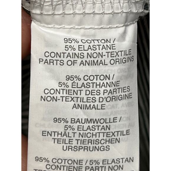 J. CREW ladies size 4 gray striped long sleeve fitted button up shirt - Picture 4 of 5